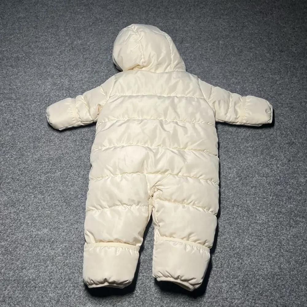 GAP Cream Puffer Hooded One-Piece Snowsuit